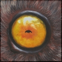 Augenblick eines Grossaugenmakis; Acryl auf Leinwand;
30 x 30 cm